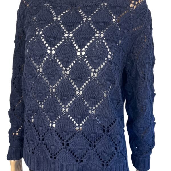 TH-6-trui-blauw-opengewerkt-FRONT TH0006-open-knit-donkerblauw-maat-L